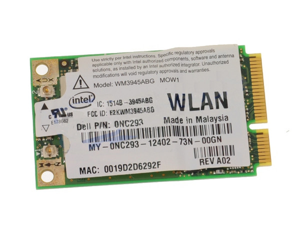 NC293 - Dell Pro WM3945 Wireless WiFi 802.11 a/b/g PCI Express Mini WLAN Card