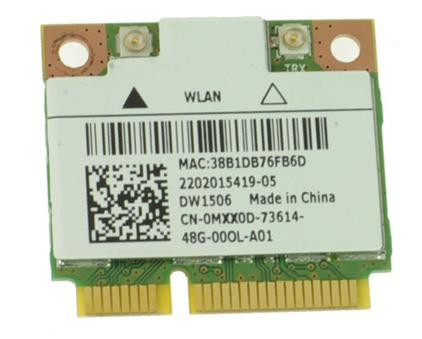 MXX0D - Dell Mini PCi Express Half Height WLan Wifi 802.11n Wireless Network Card for Inspiron 3531, 3520