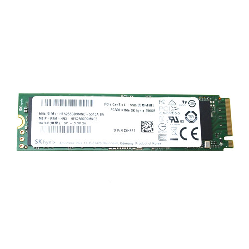 XHFF7 - Dell 256GB Multi-Level Cell PCI Express NVMe 3.0 x4 M.2 2280 Solid State Drive