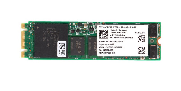 WCP9P - Dell 480GB Multi-Level Cell SATA 6Gb/s Read Intensive M.2 2280 Solid State Drive
