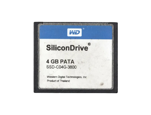 SSD-C04G-3800 - Western Digital Silicon 4GB IDE/ATA CompactFlash Type I Solid State Drive