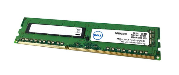 SNP96MCTC/8G - Dell 8GB DDR3-1600MHz PC3-12800 ECC Unbuffered CL11 240-Pin UDIMM 1.35V Dual Rank Memory Module