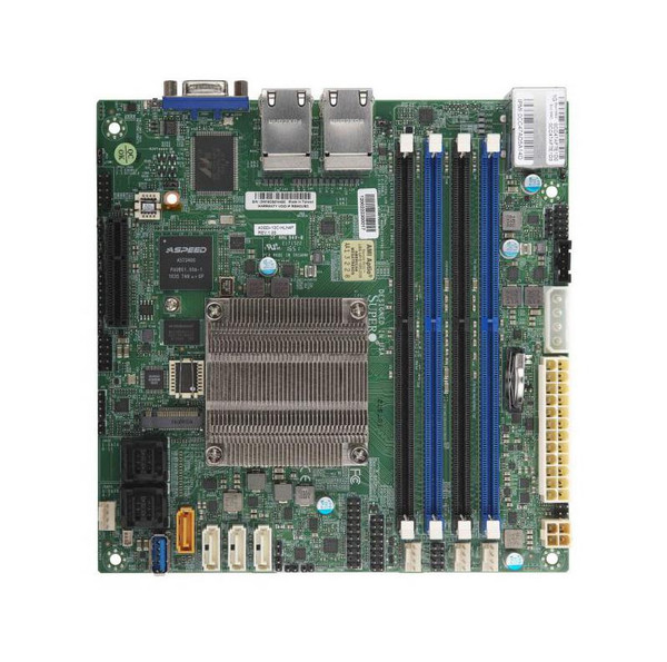 A2SDi-12C-HLN4F - SuperMicro Socket FCBGA-1310 Mini-ITX Motherboard Atom C3858 DDR4 4x DIMM System on Chip Chipset