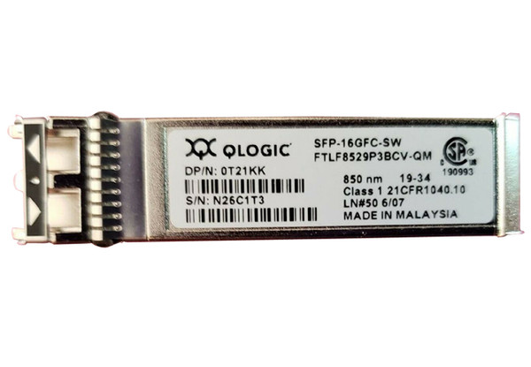 T21KK - Dell Qlogic 16Gb/s 850nm SFP+ Transceiver Module