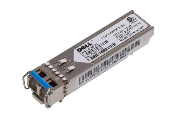 FTLF1318P3BTL-FC - Dell 1000Base-LX SFP Transceiver 1.25Gbps Single-Mode Fiber 1310nm 10km LC Connector Module