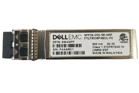 407-BBXX - Dell 25gbe Sfp28 Sr 850nm 100m Mmf Duplex Lc Pluggable Transceiver