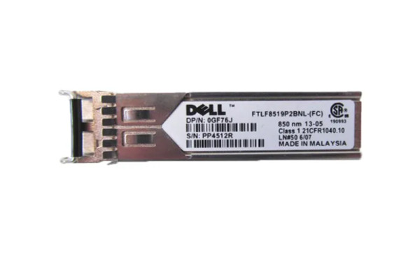 0GF76J - Dell 1Gb/s 1000Base-SX SFP Transceiver Module Multi-Mode Fibre 850nm 550m Duplex LC Connector