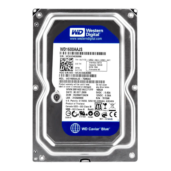U717D - Dell 160GB 7200RPM Sata-ii 8mb Buffer 3.5inch Low Profil(1.0inch) Hard Disk Drive For Dimension 9200