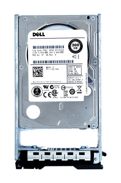 RWC83 - Dell 300GB 15000RPM SAS 6Gb/s Hot-Pluggable 2.5-Inch Hard Drive with Tray for PowerEdge Server & PowerVault Storage Array