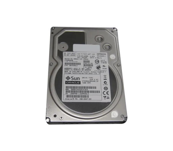 542-0183 - Sun 2TB 7200RPM SATA 3Gb/s 32MB Cache 3.5-Inch Hard Drive
