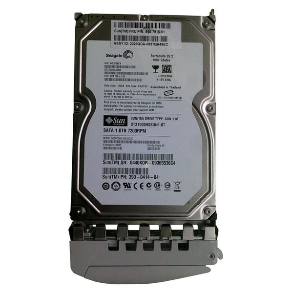 540-7910-01 - Sun 1TB 7200RPM SATA 3Gb/s 32MB Cache 3.5-Inch Hard Drive
