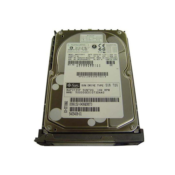 540-5408 - SUN 73GB 10000RPM Fibre Channel 2Gbps 8MB Cache 3.5-inch Internal Hard Drive with Bracket for Blade Fire Netra 20 Servers