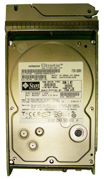 390-0381-02 - Sun 1TB 7200RPM SATA 3Gb/s 32MB Cache 3.5-Inch Hard Drive