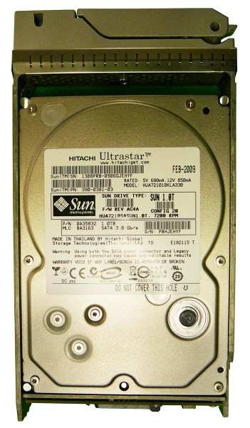 390-0381 - Sun 1TB 7200RPM SATA 3Gb/s 32MB Cache 3.5-Inch Hard Drive