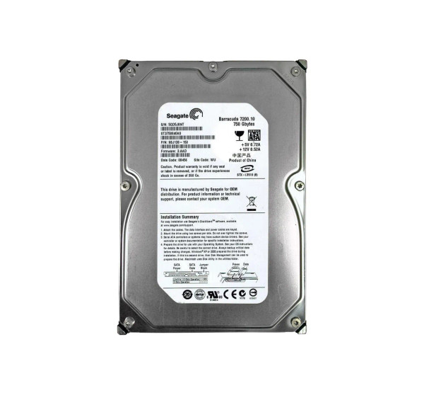ST3750840AS - Seagate BarraCuda 7200.10 Series 750GB 7200RPM SATA 3Gb/s 8MB Cache CE 3.5-Inch Hard Drive