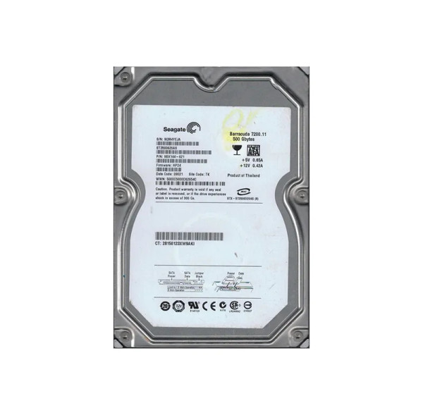 ST3500620AS - Seagate BarraCuda 7200.11 Series 500GB 7200RPM SATA 3Gb/s 16MB Cache 512 3.5-Inch Hard Drive