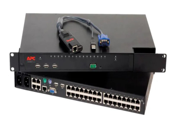 023EEH - Dell 8 x Ports VGA + 1 x Port DB-9 Rack-Mountable KVM Switch