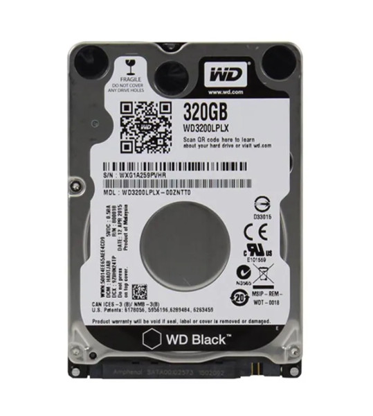 WD2500LPLX-00ZNTT0 - Western Digital Black 250GB 7200RPM SATA 6Gb/s 32MB Cache CE 2.5-Inch Hard Drive