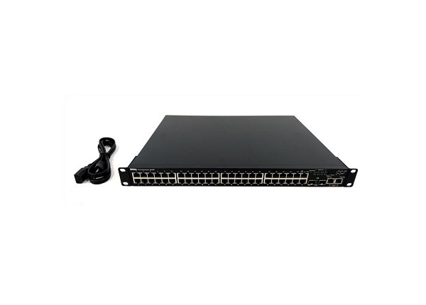 8H470 - Dell PowerConnect 3400 Series 3448P 48 x Ports PoE 10/100Base-T + 2 x SFP Ports Layer2 Managed 1U Rack-mountable Fast Ethernet Network Switch