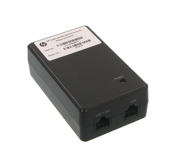 JD483-61002 - HP Single-Port 802.3AF Network Jack Power Over Ethernet (PoE) Midspan Solution