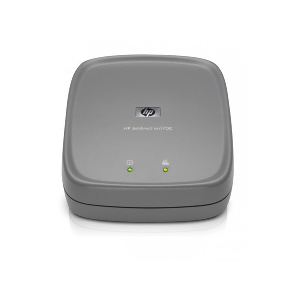 J7988G - HP 10/100Base-T External Wireless Print Server 1-Port USB 2.0 High-Speed JetDirect EN1700 Ethernet Network Adapter