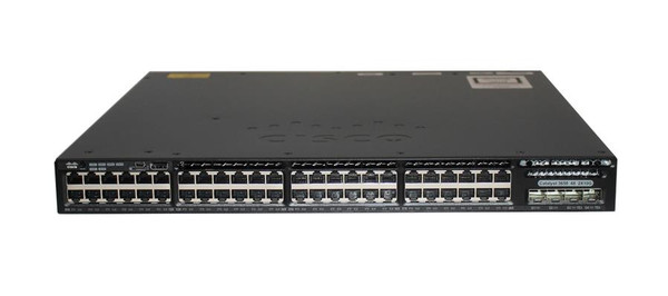 WS-C3650-48TD-L-RF - Cisco Catalyst 3650 Switch 48 x 1GbE + 2 x SFP+ Uplinks Layer 3 Managed 1U Rack-Mount Gigabit