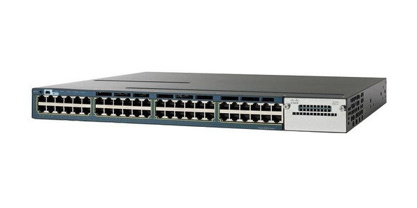 WS-C3560X-48P-S= - Cisco 48-Ports 10/100/1000Base-T RJ-45 POE + USB Manageable Layer2 Rack-mountable 1U Switch with 1x