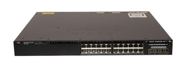 WS-C3650-24PD-E= - Cisco Catalyst 3650 Series 24-Ports 10/100/1000Base-T RJ-45 POE + Manageable Layer3 Rack-mountable 1U