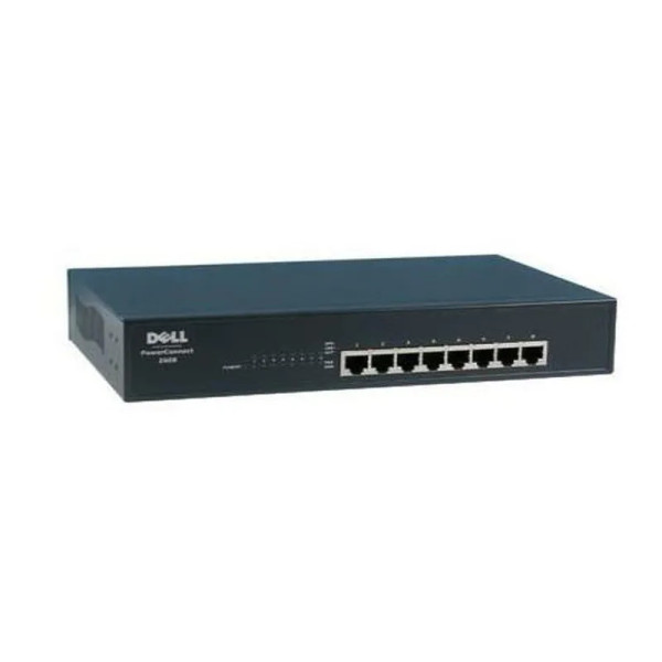 J3667 - Dell PowerConnect 2608 8 x Ports 10/100/1000Base-T 1U Rack-mountable Gigabit Ethernet Network Switch
