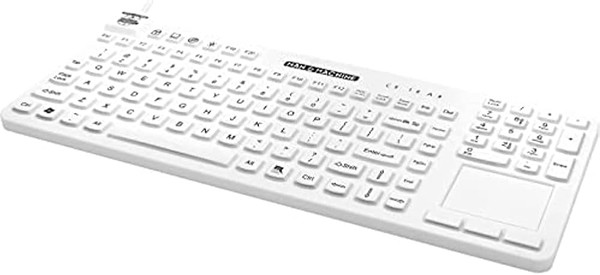 RCTLP/DE/W5 - Man -Machine Really Cool Touch DE wh. Hygiene keyboard white USB DE