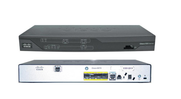 CISCO887-K9= - Cisco 887 Integrated Services Router 4x 10/100Base-TX LAN, 1 x ADSL WAN