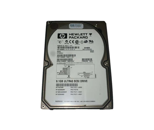 P1217-60000 - HP 9GB 7200RPM Ultra-3 SCSI Hot-Swappable 80-Pin Hard Drive