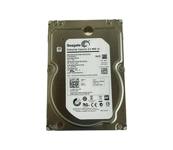 ST5000NM0024 - Seagate Capacity V.4 5TB 7200RPM SATA 6Gb/s 128MB Cache 512e 3.5-inch Enterprise Hard Drive