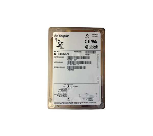 ST34555N - Seagate 4GB 7200RPM Ultra SCSI 3.5-inch Hard Drive