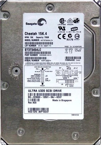 ST373454LC - Seagate Cheetah 15K.4 Series 73GB 15000RPM Ultra320 SCSI 8MB Cache 80-Pin CE 3.5-Inch Hard Drive