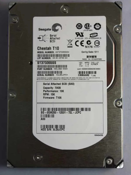 ST373355SS - Seagate Cheetah T10 73.4GB 15000RPM SAS 3.0Gb/s 16MB Cache 3.5-inch Hard Drive