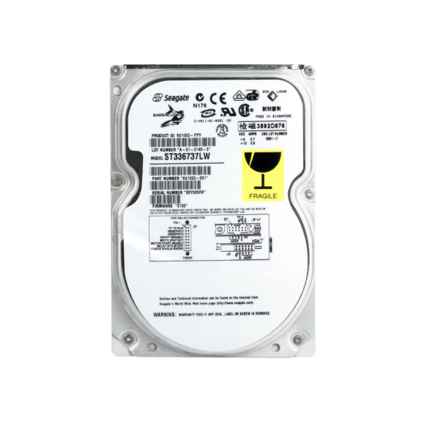 ST336737LW - Seagate BarraCuda 36ES 36.95GB Ultra160 SCSI 7200RPM 2MB Cache 3.5-inch Hard Drive
