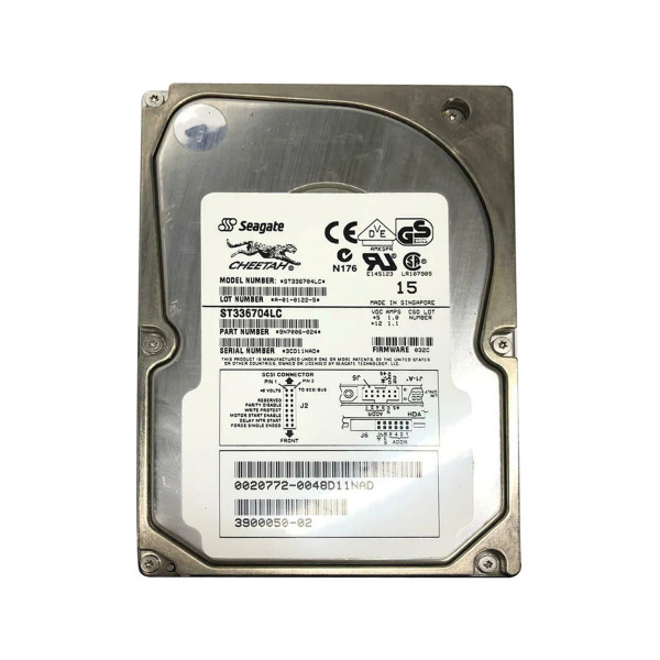 ST336704LC - Seagate Cheetah 36LP Series 36GB 10000RPM Ultra160 SCSI 4MB Cache CE 80-Pin 3.5-Inch Hard Drive