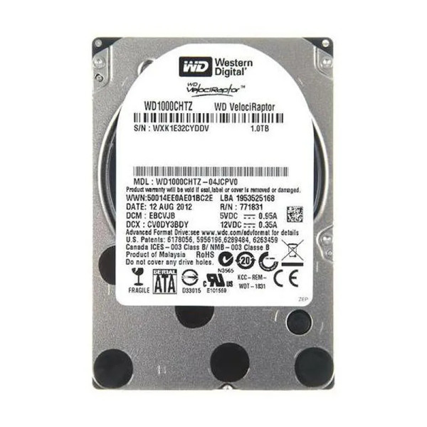 WD1000CHTZ-04JCPV0 - Western Digital VelociRaptor 1TB 10000RPM SATA 6Gb/s 7-Pin 64MB Cache 2.5-inch Hard Drive