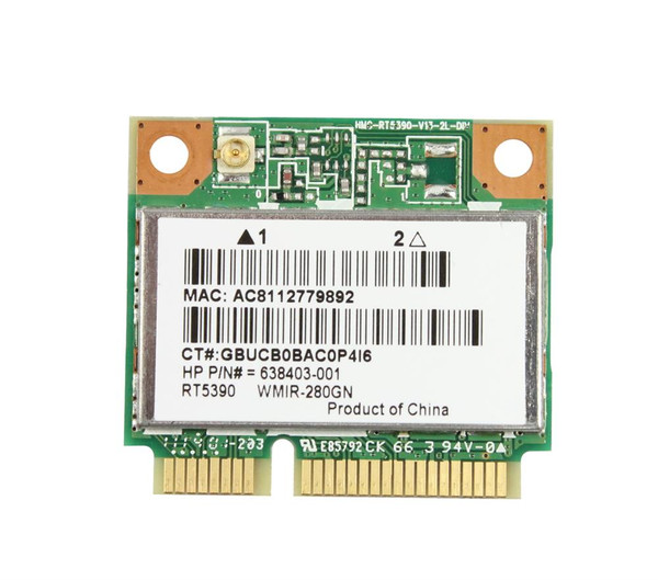 638403-001 - HP IEEE 802.11b/g/n Mini PCI Express WLAN Wirelss Network Card
