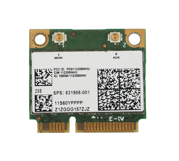 631956-001 - HP 300Mbps 2.4GHz IEEE 802.11b/g/n Mini PCI Express Wireless Network Adapter Card