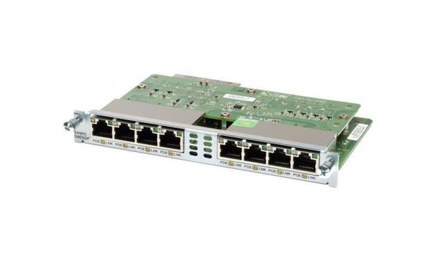 EHWIC-D-8ESG-RF - Cisco 8-Ports RJ-45 10/100/1000Base-TX Gigabit EtherSwitch Enhanced High-Speed WAN Interface Card