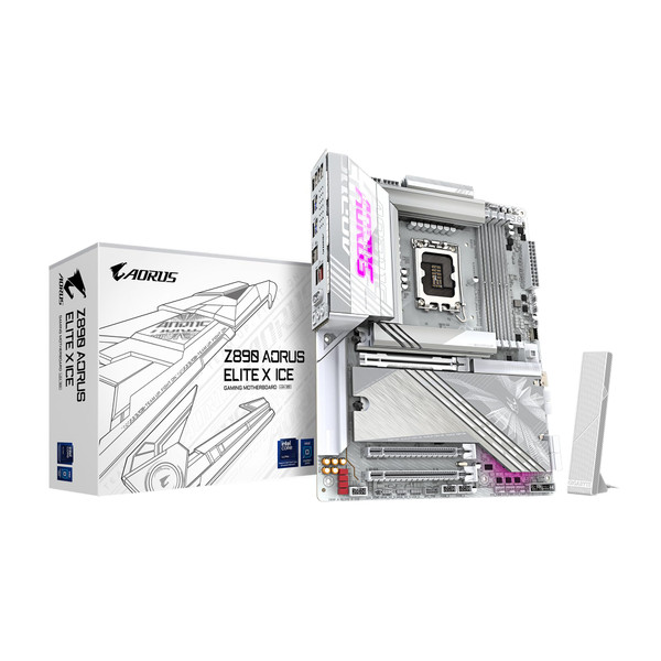 Z890 A ELITE X ICE - Gigabyte Intel Core Ultra (Series 2) LGA 1851 Motherboard, ATX, DDR5