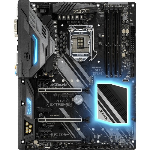 Z370 Extreme4 - ASRock Socket LGA 1151 Intel Z370 Chipset 8th Generation Core Processors Support DDR4 8x DIMM 6x SATA3 6.0Gb/s ATX Motherboard
