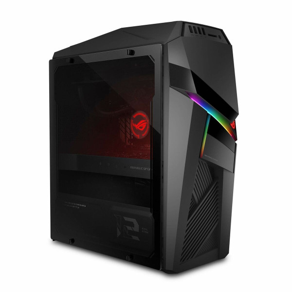 GL12CX-DS771 - Asus ROG Strix Intel Core i7-9700K 3.6GHz/ 16GB DDR4/ 1TB HDD + 512GB PCIE SSD/ 8X S-M DL/ RTX 2070/ Windows 10 Desktop PC Iron Gray