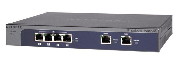 FVS336G - Netgear ProSafe 4-Ports RJ-45 10Base-T/100Base-TX/1000Base-T Gigabit Ethernet SSL VPN Firewall with 2x