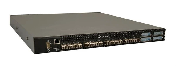 SB5600-16A - QLogic SANbox 5600 Fibre Channel switch with 16 Ports 4GB SFP enabled 1 power supply 1U Rack Mountable