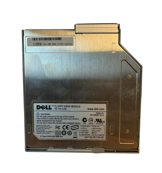 7T761-A01 - Dell 1.44M 3.5-Inch Floppy Drive Module for Latitude Series
