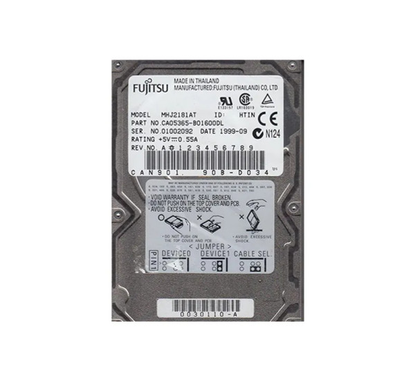 CA05365-B01600DL - Fujitsu 18.1GB 4200RPM IDE Ultra ATA/66 ATA-5 512KB Cache 2.5-Inch Hard Drive