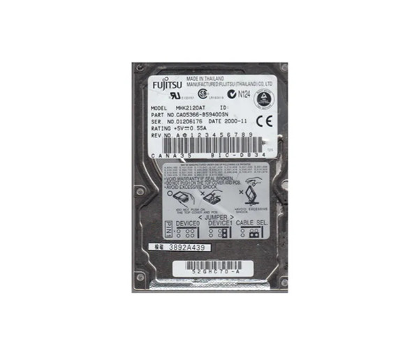 CA05366-B59400SN - Fujitsu 12GB 4200RPM IDE Ultra ATA/66 ATA-5 512KB Cache 2.5-inch Hard Drive